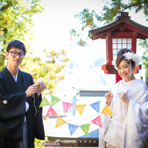 2015.11.22挙式　里森様ご夫妻　前撮りロケ地・・・諏訪神社